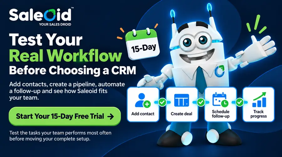 Start your 15-day risk free trial of saleoid