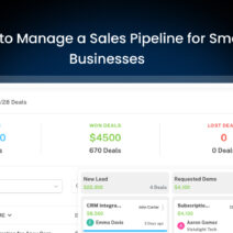 how to manage sales pipeline for small businesses