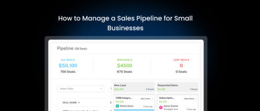 how to manage sales pipeline for small businesses