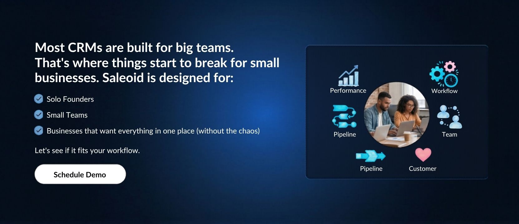 Schedule Saleoid Demo