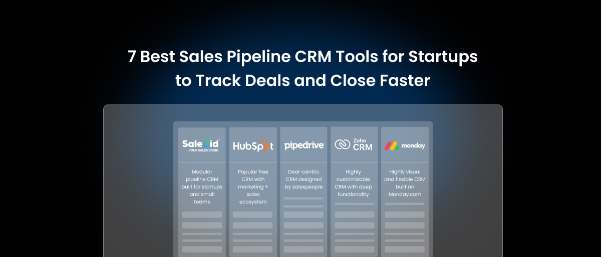 7 Best Sales Pipeline CRM Tools for Startups (2026)