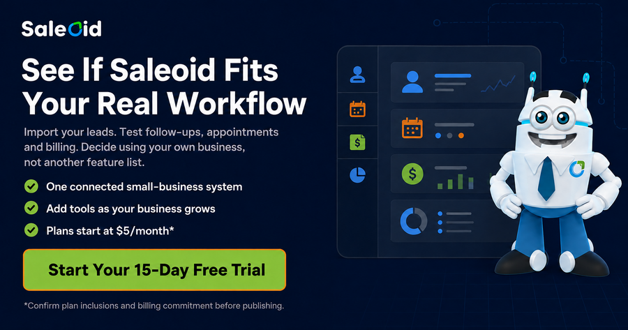 Saleoid CTA for AI CRM