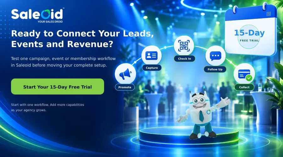 Start 15 day free trial with saleoid