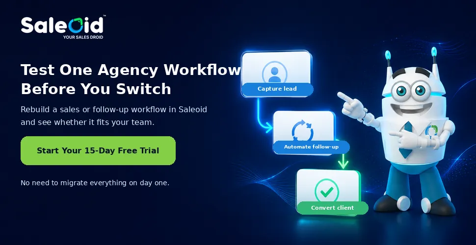 Start 15 day free trial with Saleoid