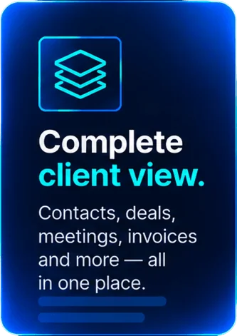 Registro de cliente de Saleoid con historial de relación conectado
