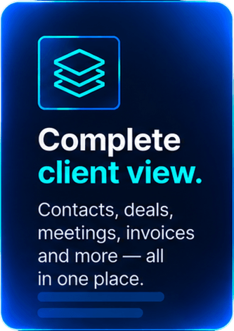 Registro de cliente de Saleoid con historial de relación conectado