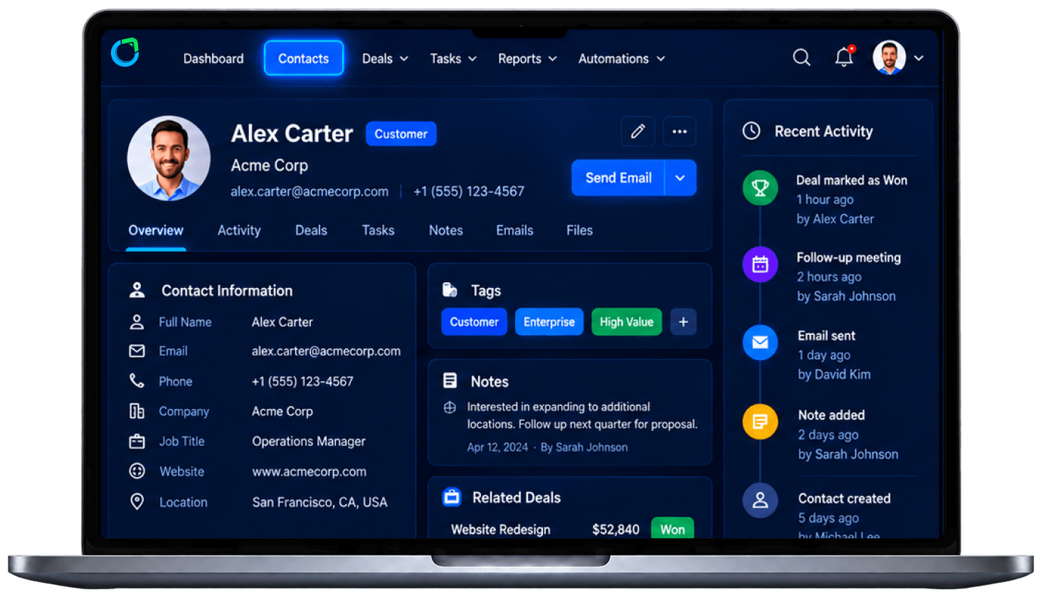 Saleoid CRM for professional services
