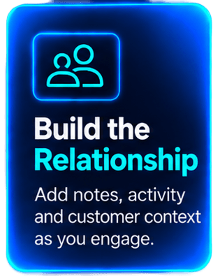Client notes and engagement activity in Saleoid CRM