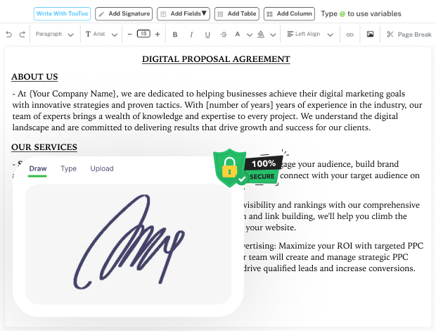 streamline agreements with automated signing