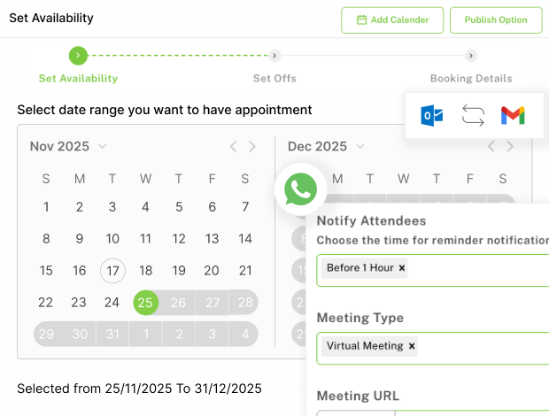personalized calendar for tailored management