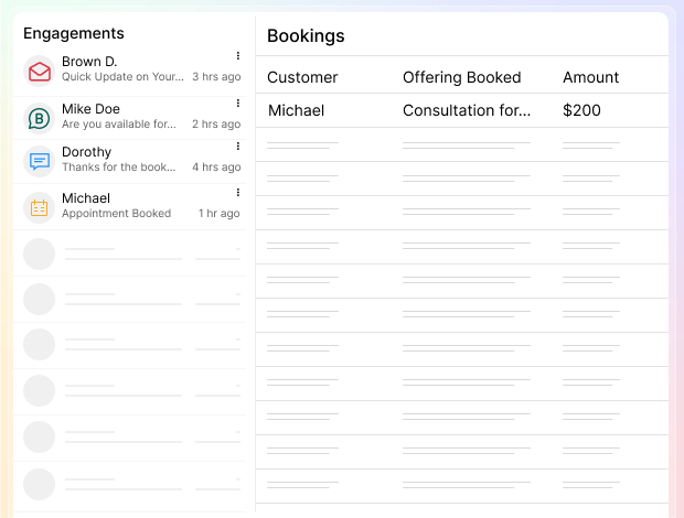 booking management