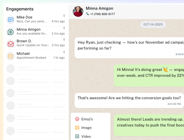 whatsApp communications