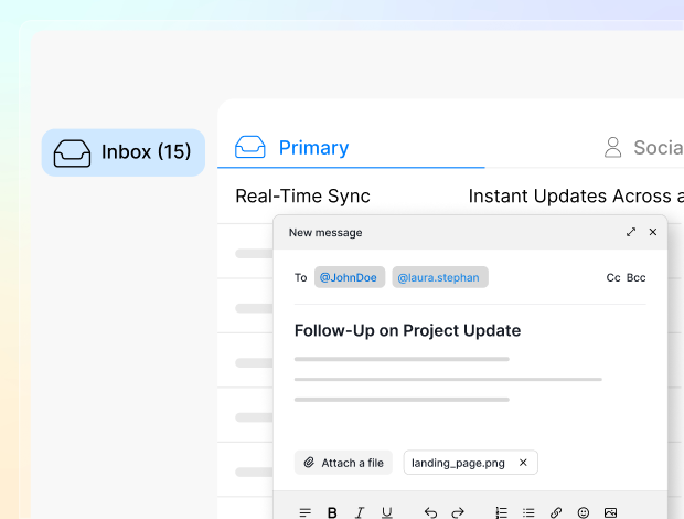 effortless email transmission scheduling and reception