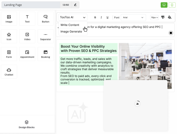 elevate landing pages ai driven Innovation
