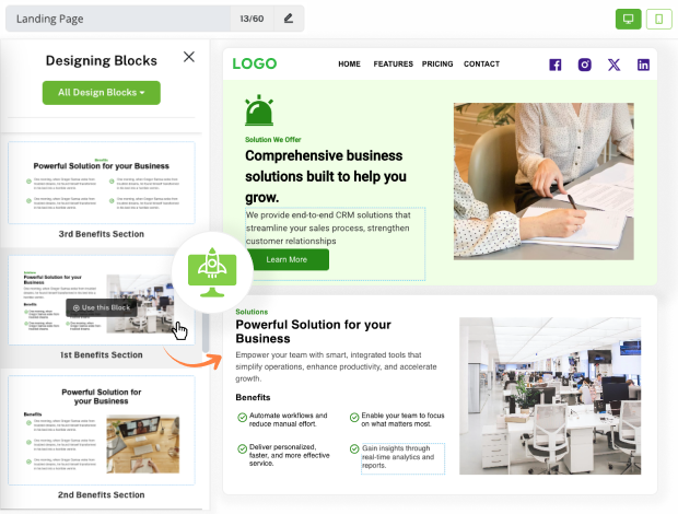 pre built design blocks for accelerated