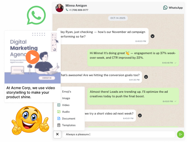 beyond text with whatsApp marketing