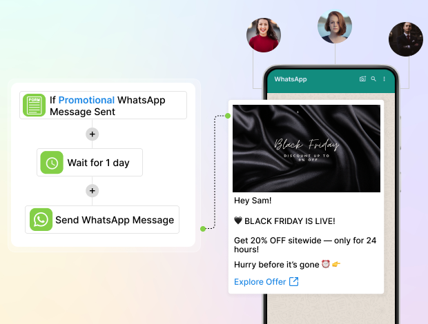 optimized engagement via whatsApp automation