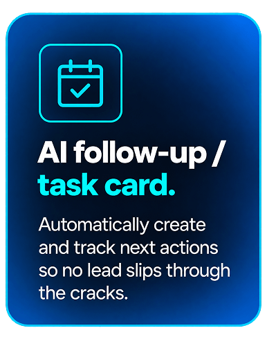 Startup CRM with AI follow-ups and suggested next actions