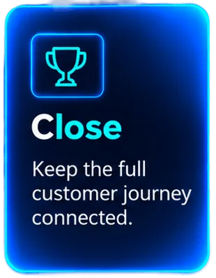 Fechar um negócio no CRM Saleoid
