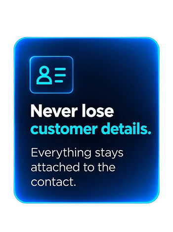 Small business customer contact details in Saleoid CRM