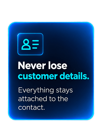 Small business customer contact details in Saleoid CRM