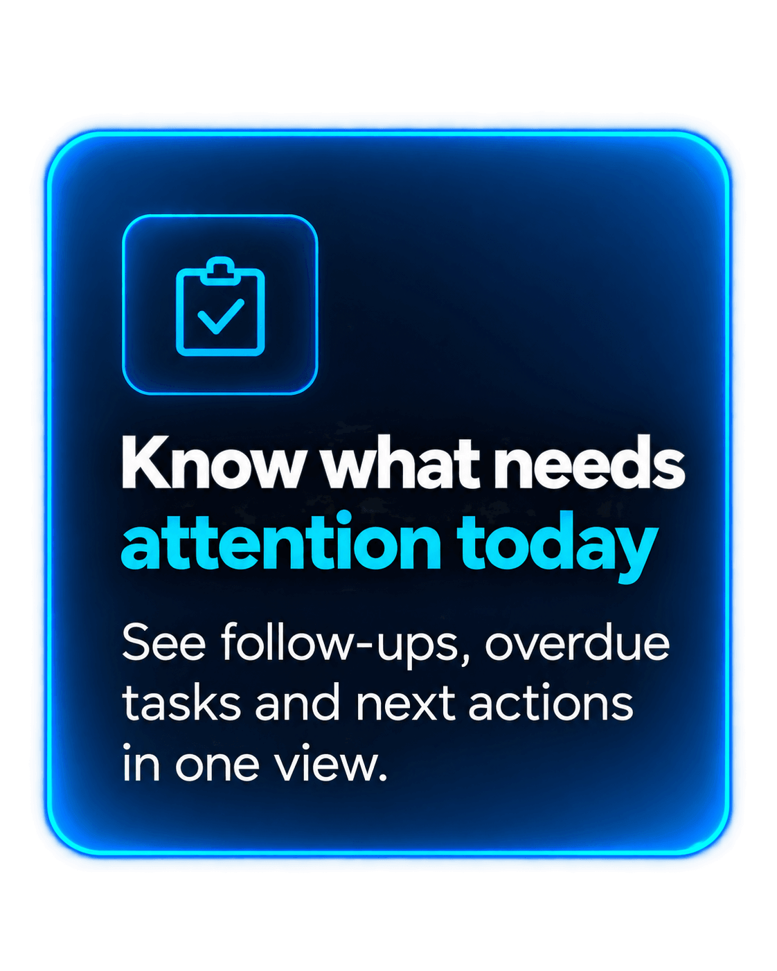 AI-recommended lead follow-up actions in Saleoid CRM