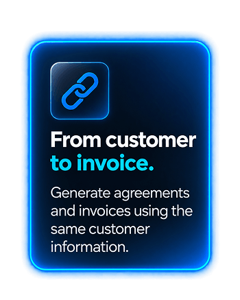 Customer invoice and agreement activity in Saleoid CRM